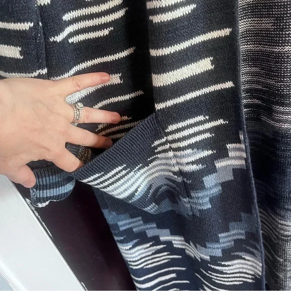 Pendleton Blue and Orange Patterned Cardigan - Picture 10 of 15